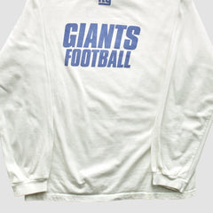 New York Giants 2000s Long Sleeve T-shirt White Vintage