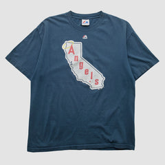 Los Angeles Angels Majestic 2010s T-shirt - Navy - L by Fanatics Real Vintage T-shirts
