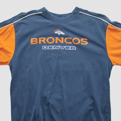 Denver Broncos NFL 2000s Long Sleeve T-shirt Navy Vintage