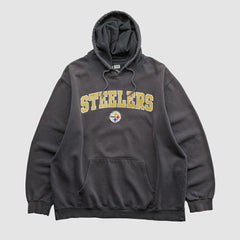 Pittsburgh Steelers NFL 2010s Hooded Pullover Sweatshirt Black Vintage