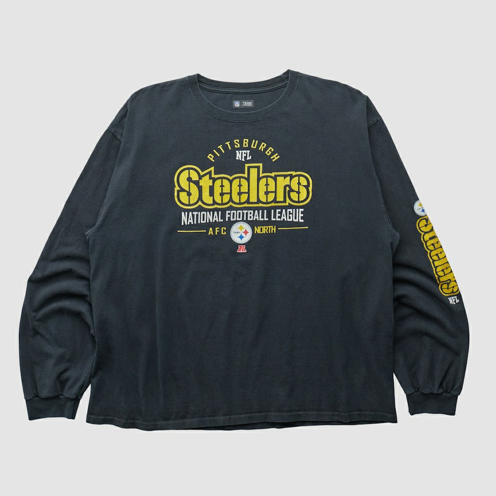 Pittsburgh Steelers NFL 2010s Long Sleeve T-shirt Black Vintage