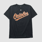 Baltimore Orioles Majestic 2000s T-shirt - Black - S by Fanatics Real Vintage T-shirts