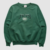 New York Jets NFL 2000s Pullover Sweatshirt Green Vintage