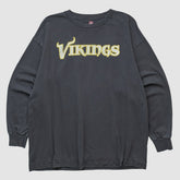 Minnesota Vikings NFL 2000s Long Sleeve T-shirt Black Vintage