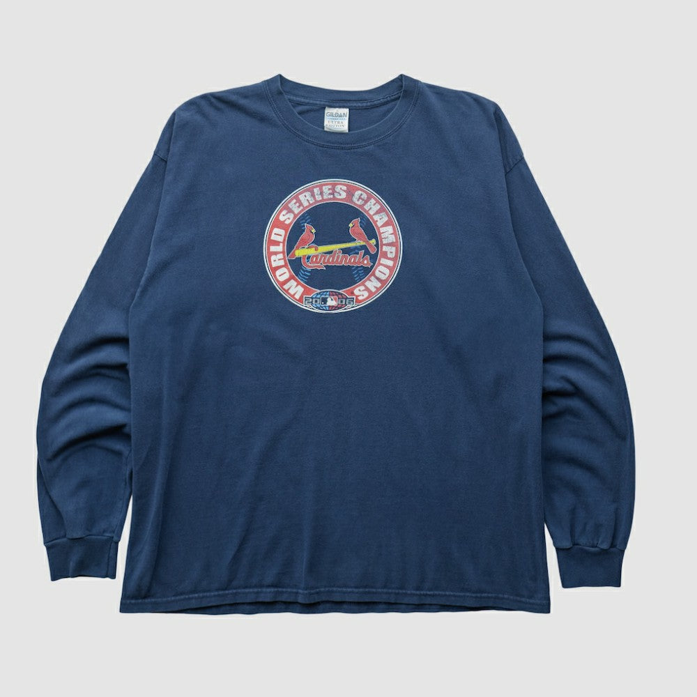 St. Louis Cardinals Gildan 2006 Long Sleeve T-shirt - Navy - XL by Fanatics Real Vintage T-shirts