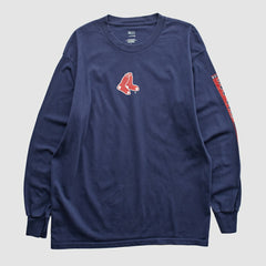 Boston Red Sox Lee Apparel 2000s Long Sleeve T-shirt - Navy - M by Fanatics Real Vintage T-shirts