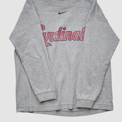 St. Louis Cardinals Nike 2001 Pullover Sweatshirt - Heather Gray - Yth S by Fanatics Real Vintage Pullover