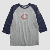 Minnesota Twins Majestic 2000s T-shirt - Heather Gray - S by Fanatics Real Vintage T-shirts