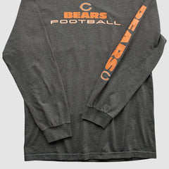 Chicago Bears NFL 2010s Long Sleeve T-shirt Dark Heather Gray Vintage