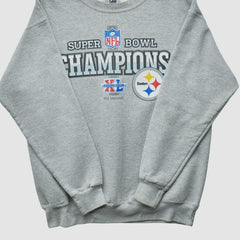 Pittsburgh Steelers Lee Apparel 2006 Pullover Sweatshirt Heather Gray Vintage