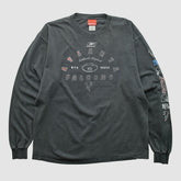Atlanta Falcons Reebok 2000s Long Sleeve T-shirt Charcoal Vintage