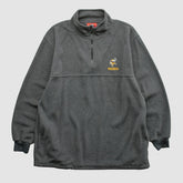 Minnesota Vikings NFL 2000s 1/4 Zip Sweatshirt Dark Heather Gray Vintage