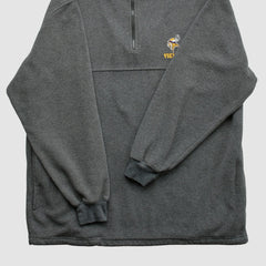 Minnesota Vikings NFL 2000s 1/4 Zip Sweatshirt Dark Heather Gray Vintage