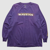 Baltimore Ravens NFL 2010s Long Sleeve T-shirt Purple Vintage