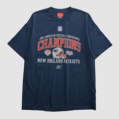 New England Patriots Reebok 2001 T-shirt Navy Vintage