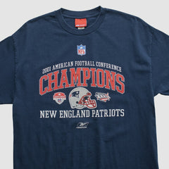 New England Patriots Reebok 2001 T-shirt Navy Vintage