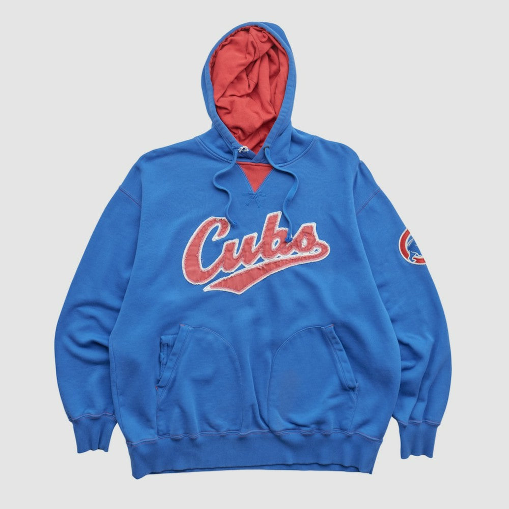 Chicago Cubs Majestic 2000s Hooded Pullover Sweatshirt - Blue - L by Fanatics Real Vintage Pullover