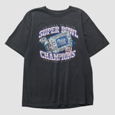 New York Giants Reebok 2008 T-shirt Black Vintage