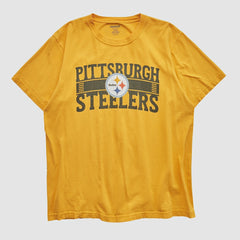 Pittsburgh Steelers Reebok 2000s T-shirt Yellow Vintage
