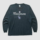 Colorado Rockies Delta 2007 Long Sleeve T-shirt - Black - M by Fanatics Real Vintage T-shirts