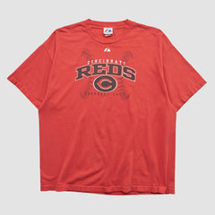 Cincinnati Reds Majestic 2000s T-shirt - Red - XL by Fanatics Real Vintage T-shirts