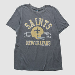 New Orleans Saints NFL 2010s T-shirt Gray Vintage