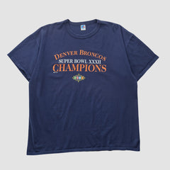 Denver Broncos Russell 1998 T-shirt Navy Vintage