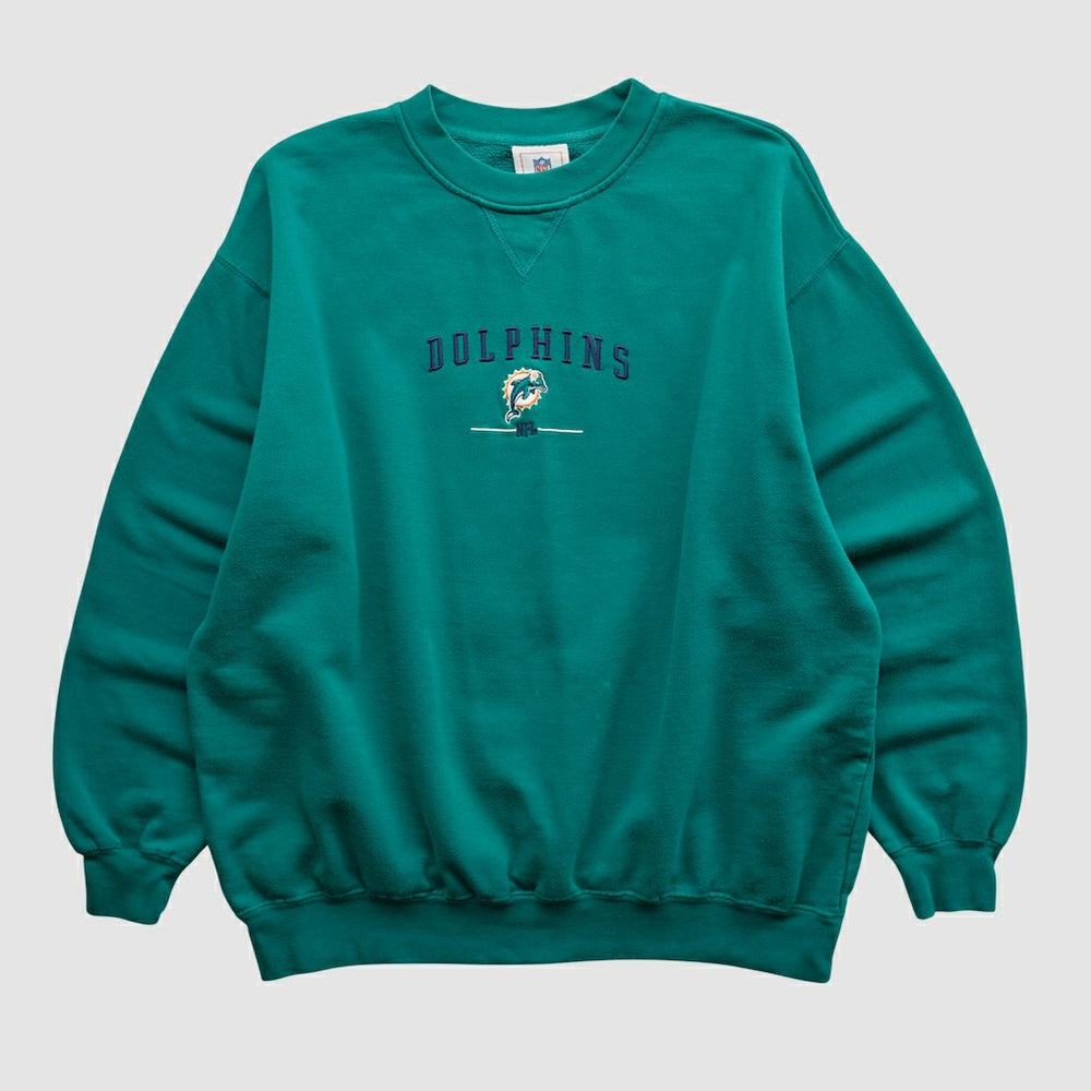 Miami Dolphins NFL 2000s Pullover Sweatshirt Teal Vintage