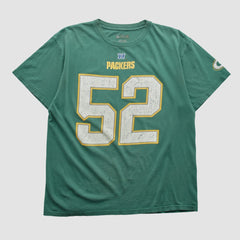 Green Bay Packers NFL 2010s T-shirt Green Vintage