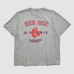Boston Red Sox Majestic 2010s T-shirt - Heather Gray - M by Fanatics Real Vintage T-shirts