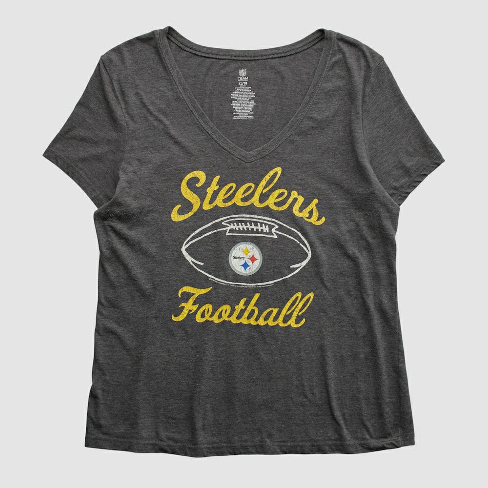 Pittsburgh Steelers NFL 2010s T-shirt Dark Heather Gray Vintage
