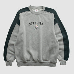 Pittsburgh Steelers NFL 2000s Pullover Sweatshirt Heather Gray Vintage