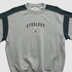 Pittsburgh Steelers NFL 2000s Pullover Sweatshirt Heather Gray Vintage