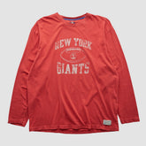 New York Giants Reebok 2000s Long Sleeve T-shirt Red Vintage