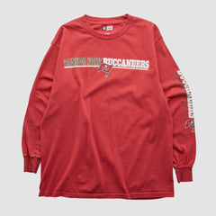 Tampa Bay Buccaneers NFL 2010s Long Sleeve T-shirt Red Vintage