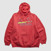 St. Louis Cardinals 2000s Hooded Sweatshirt - Red - XL by Fanatics Real Vintage Sweatshirts