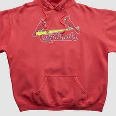 St. Louis Cardinals 2000s Hooded Sweatshirt - Red - XL by Fanatics Real Vintage Sweatshirts