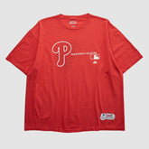 Philadelphia Phillies Majestic 2000s T-shirt - Red - 2XL by Fanatics Real Vintage T-shirts