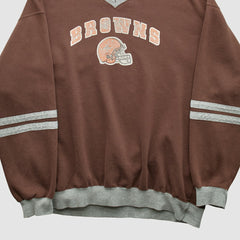 Cleveland Browns NFL 2000s Pullover Sweatshirt Brown Vintage