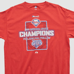 Philadelphia Phillies Majestic 2009 T-shirt - Red - L by Fanatics Real Vintage T-shirts