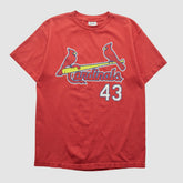 St. Louis Cardinals Lee Apparel 2000s T-shirt - Red - M by Fanatics Real Vintage T-shirts