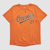 Baltimore Orioles Majestic 2000s T-shirt - Orange - M by Fanatics Real Vintage T-shirts