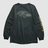 Baltimore Ravens NFL 2000s Long Sleeve T-shirt Black Vintage