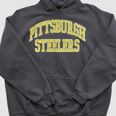 Pittsburgh Steelers NFL 2000s Hooded Pullover Sweatshirt Black Vintage