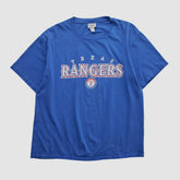 Texas Rangers Lee Sport 2000s T-shirt - Blue - M by Fanatics Real Vintage T-shirts