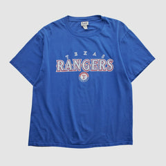 Texas Rangers Lee Sport 2000s T-shirt - Blue - M by Fanatics Real Vintage T-shirts