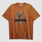 Atlanta Falcons Nutmeg Mills 90s T-shirt Clay Vintage