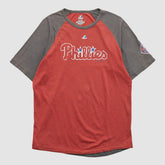 Philadelphia Phillies Majestic 2000s T-shirt - Red - M by Fanatics Real Vintage T-shirts