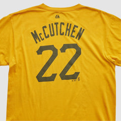 Pittsburgh Pirates Majestic 2000s T-shirt - Yellow - L by Fanatics Real Vintage T-shirts