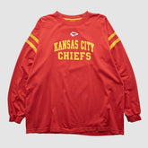 Kansas City Chiefs NFL 2000s Long Sleeve T-shirt Red Vintage